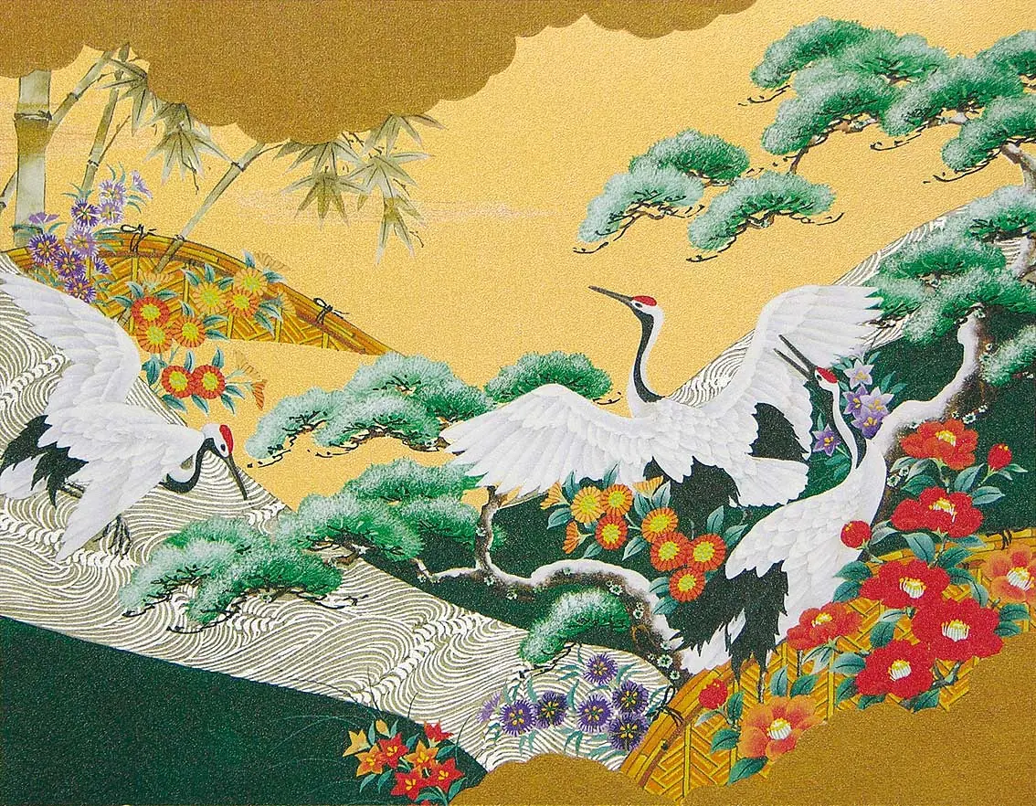 銀地着色名画