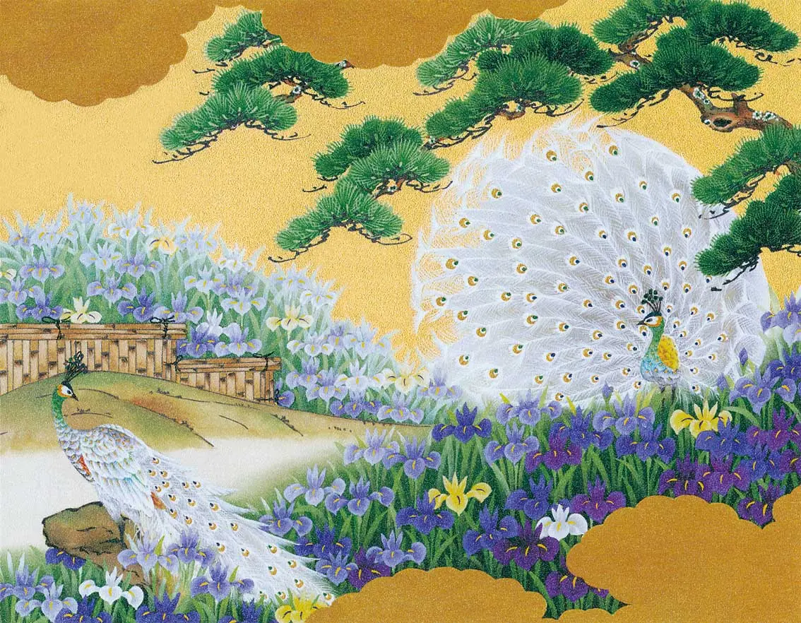 銀地着色名画