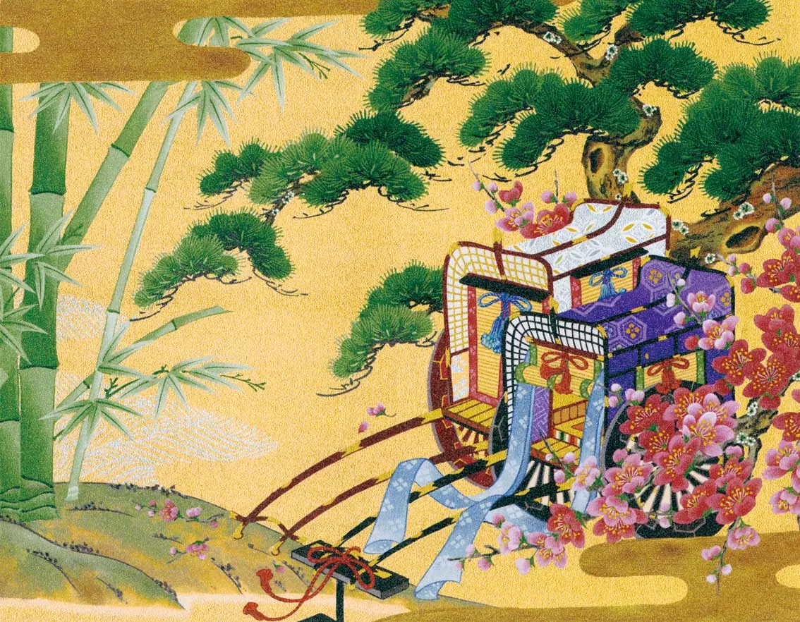 銀地着色名画